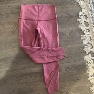 Pink/Rose Lululemon size 6 3/4 length leggings